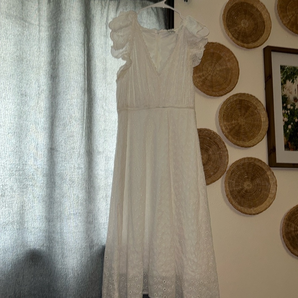 Never worn white dress